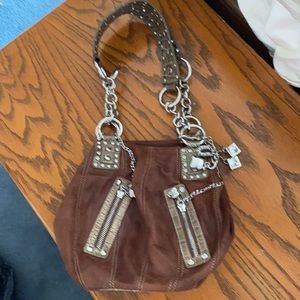 BEAUTIFUL brown chain purse